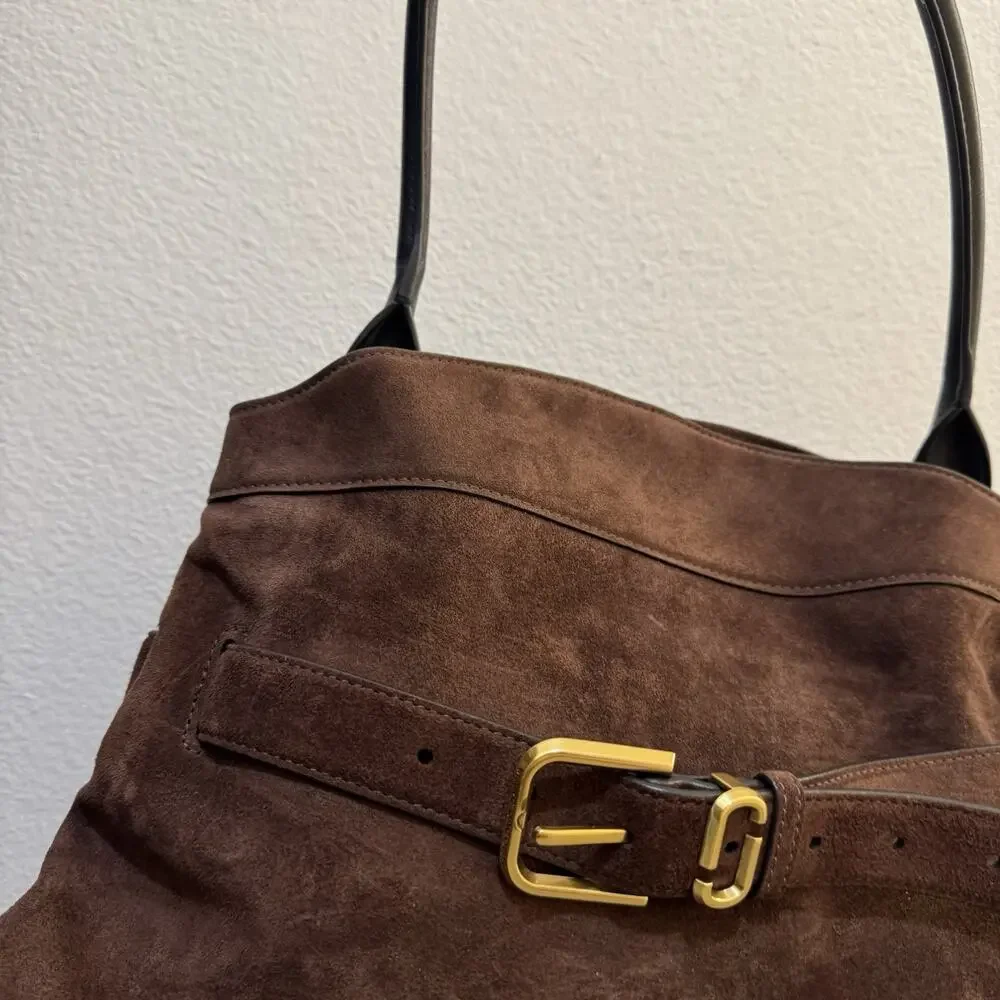 Marc Jacobs Satchel Shoulder bag ‘Dakota’ - Suede Dark Brown - Picture 3 of 16